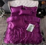 Bed Sheet Quilt Cover Naked Sleep Cool Silk Single Three Piece Set