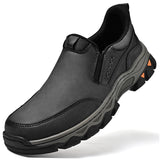 Rubber Wear-resistant Men's Casual Leather Shoes