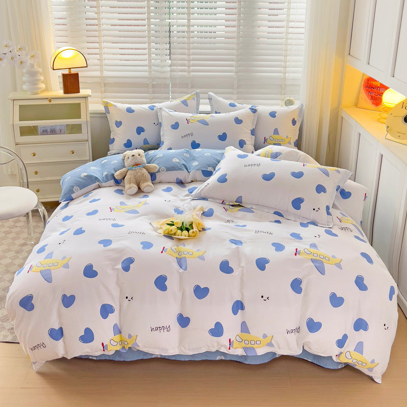Cartoon Duvet Cover Bedding Bed Sheet Cute Quilt Cover