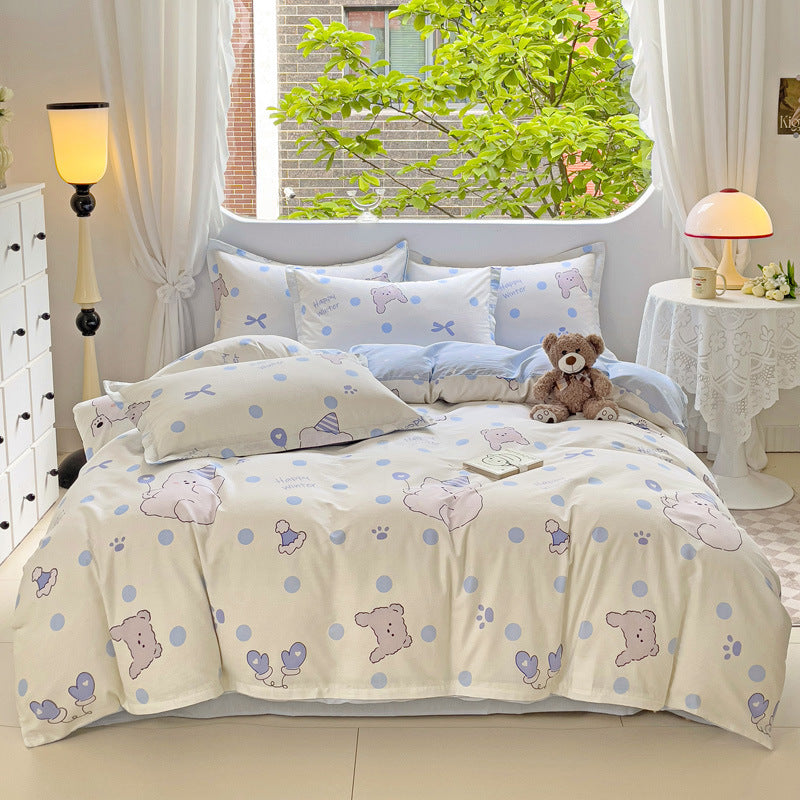 Cartoon Duvet Cover Bedding Bed Sheet Cute Quilt Cover