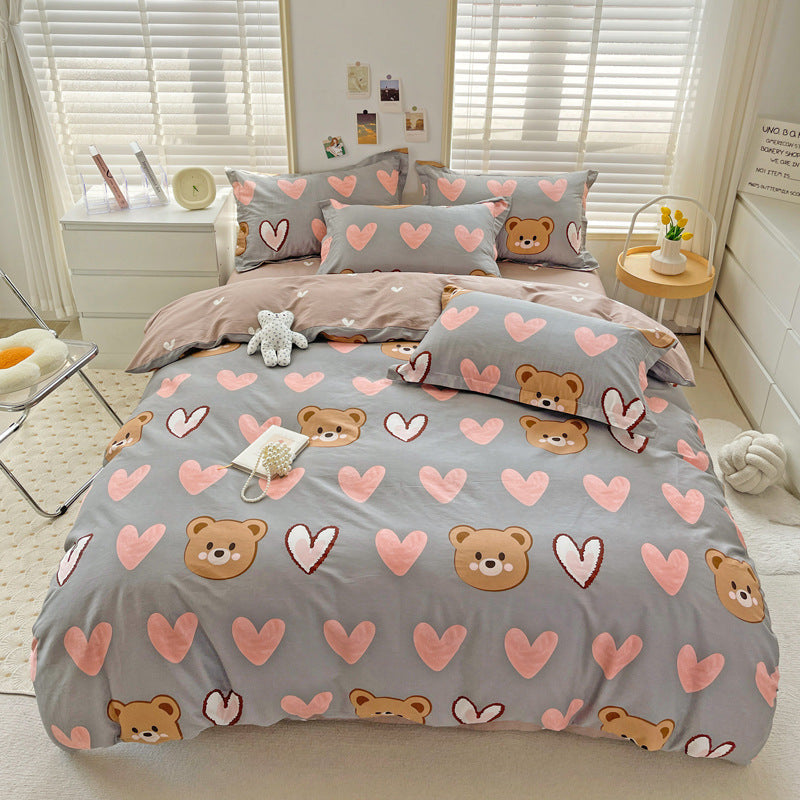 Cartoon Duvet Cover Bedding Bed Sheet Cute Quilt Cover
