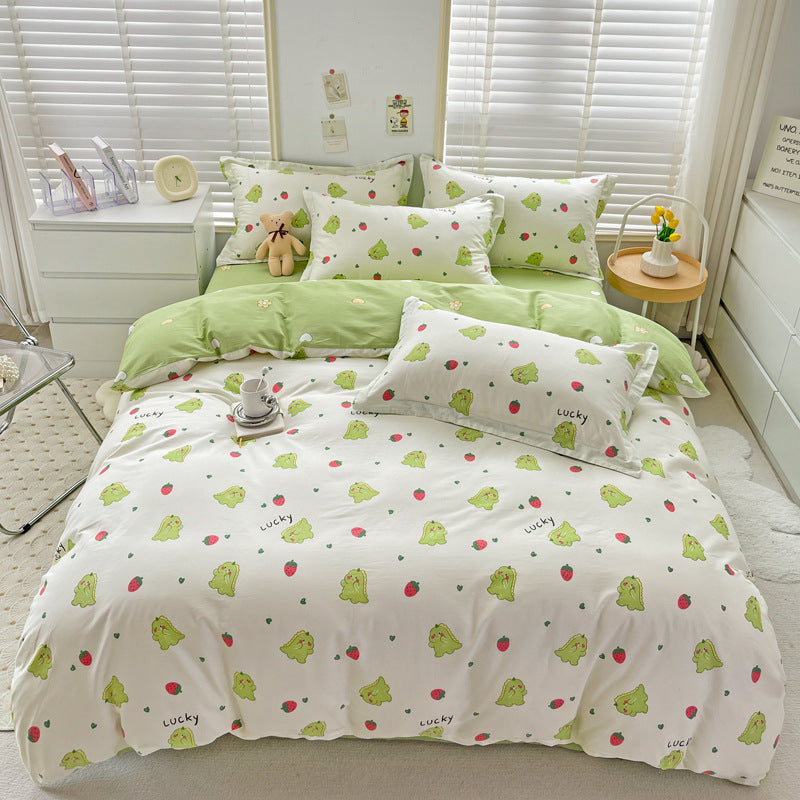 Cartoon Duvet Cover Bedding Bed Sheet Cute Quilt Cover