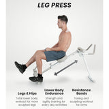 Pro Max Home Gym 4-in-1 Fitness Equipment Rowing Machine, Leg Press, Abdominal Glide, Roman Chair, Fitness Equipment For Abdominal And Core Strength Training