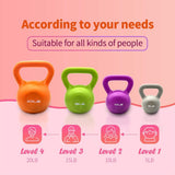 5lbs Kettlebell Set, Strength Training Kettlebells Weight Set For Women, Vinyl Coated Kettle Bell For Home Gym Workout Weight Lifting Equipment, Comfortable Grip Wide Handle Weights