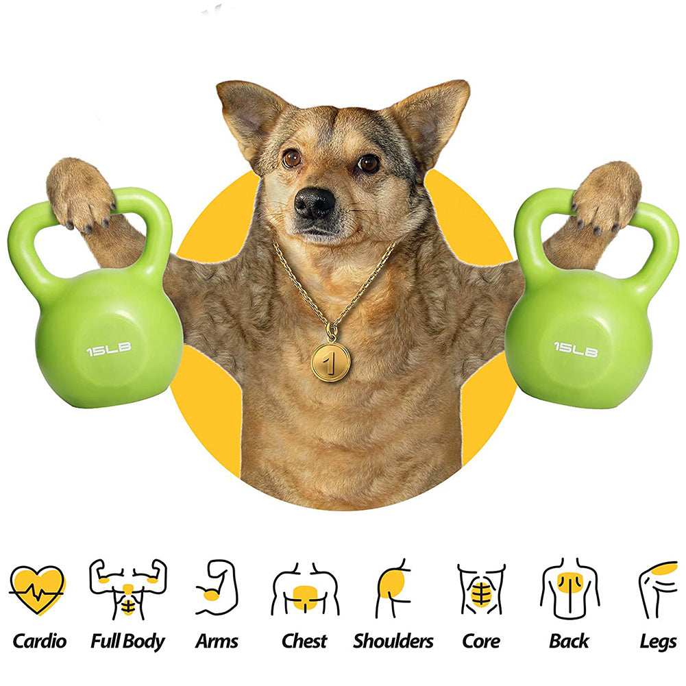 10lbs Kettlebell Set, Strength Training Kettlebells Weight Set For Women, Vinyl Coated Kettle Bell For Home Gym Workout Weight Lifting Equipment, Comfortable Grip Wide Handle Weights