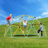 Climbing Dome, For Kids 3 To 10 Years Old,10FT Geometric Dome Climber With Hammock And Swing, Jungle Gym Supports 750LBS And Easy Assembly, With Climbing Grip, Outdoor Backyard Play Equipment