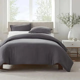 Serta Simply Clean Pleated Duvet Cover Queen