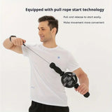 1pc Black Gyro Fitness Trainer  Stainless Steel Core Wrist  Forearm Exerciser With Pull Rope, Fit, Non Electric Handheld Fitness Equipment For Home Use, Enhances Muscle & Reduces, Gym Accessories