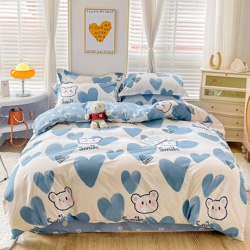Cartoon Duvet Cover Bedding Bed Sheet Cute Quilt Cover
