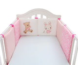 Baby Bed Cover Backup Bear And Rabbit Pink