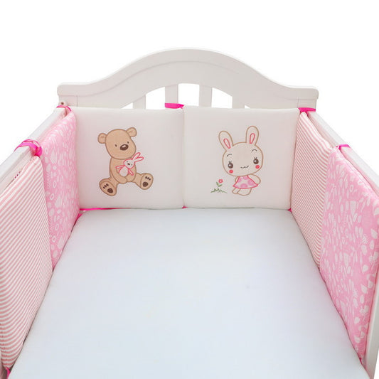 Baby Bed Cover Backup Bear And Rabbit Pink