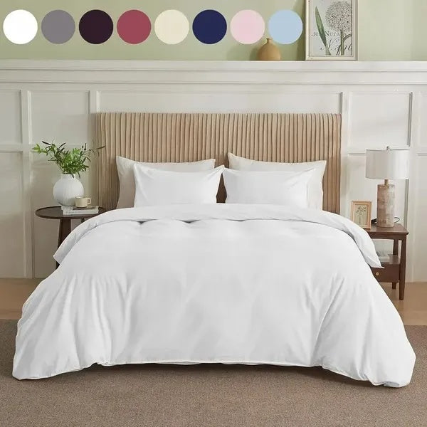 Serta Simply Clean Pleated Duvet Cover Queen
