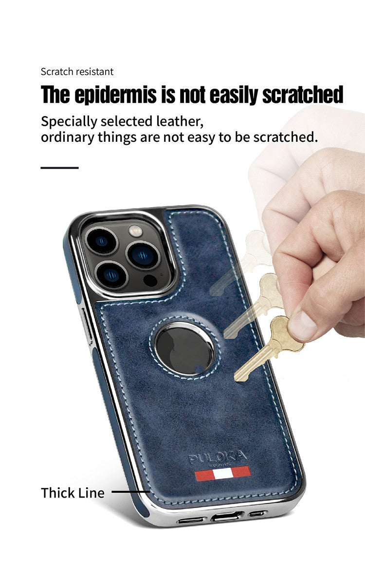 Latest PU Leather Plating Cell Phone Case Cover