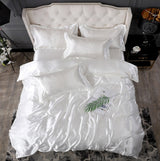 Bed Sheet Quilt Cover Naked Sleep Cool Silk Single Three Piece Set