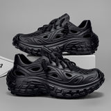 Summer Outdoor Non-slip Sandals Men's Thick-soled Poop Feeling Couple Hole Shoes Covered Heel Slippers