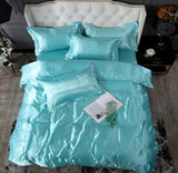 Bed Sheet Quilt Cover Naked Sleep Cool Silk Single Three Piece Set