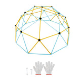 Climbing Dome, Jungle Gym Supports 750LBS And Easy Assembly, 10FT Geometric Dome Climber Play Center For Kids 3 To 10 Years Old,with Climbing Grip, Outdoor Backyard Play Equipment For Kids