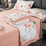 Cotton And Linen Double-layer Yarn Summer Blanket Airable Cover Double-bed Four-piece Suit