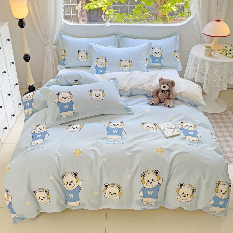 Cartoon Duvet Cover Bedding Bed Sheet Cute Quilt Cover