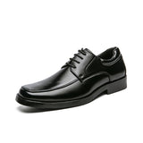 Low-top Square Toe Men's Business Casual Fashion Leather Shoes