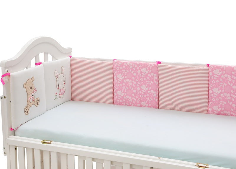 Baby Bed Cover Backup Bear And Rabbit Pink